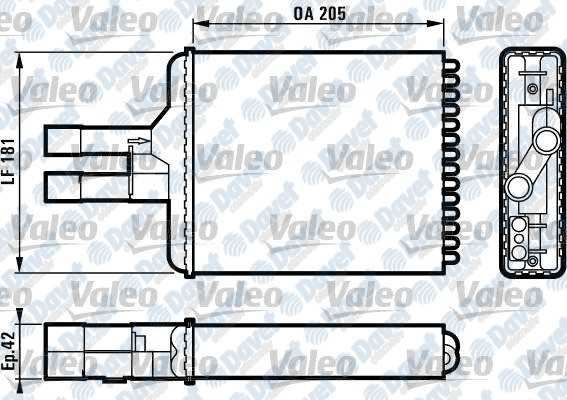 VALEO 812117 Kalorifer Radyatoru Opel Vectra A-B  ####